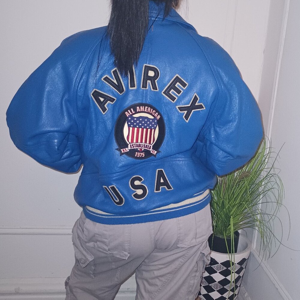 Authentic Avirex blue 💙 leather